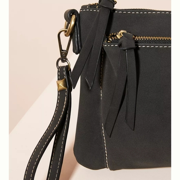 Anthropologie/Shiraleah Blair black crossbody bag - Picture 3 of 7